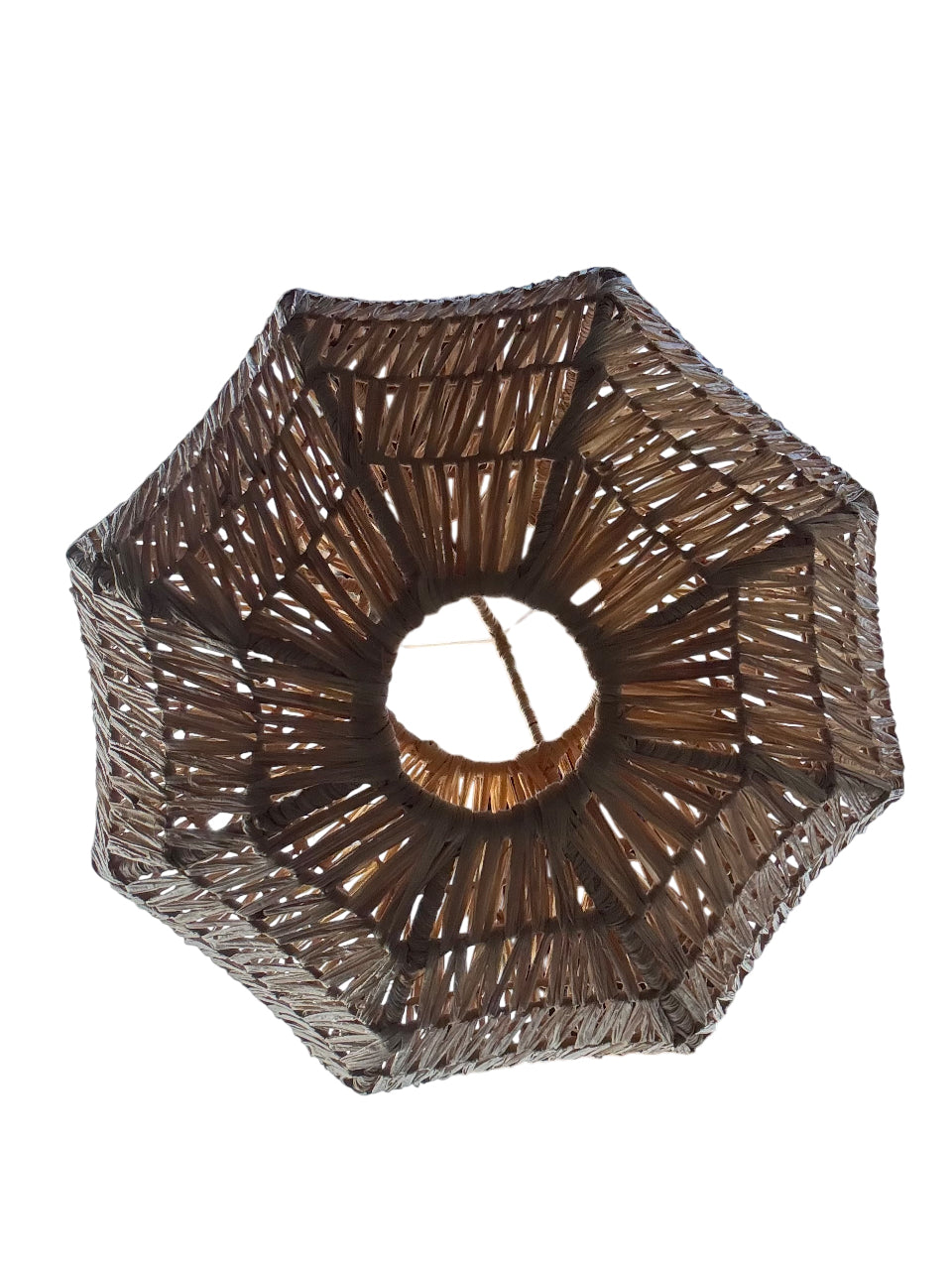 Runde Lampe aus Raffia - Palm Sphere
