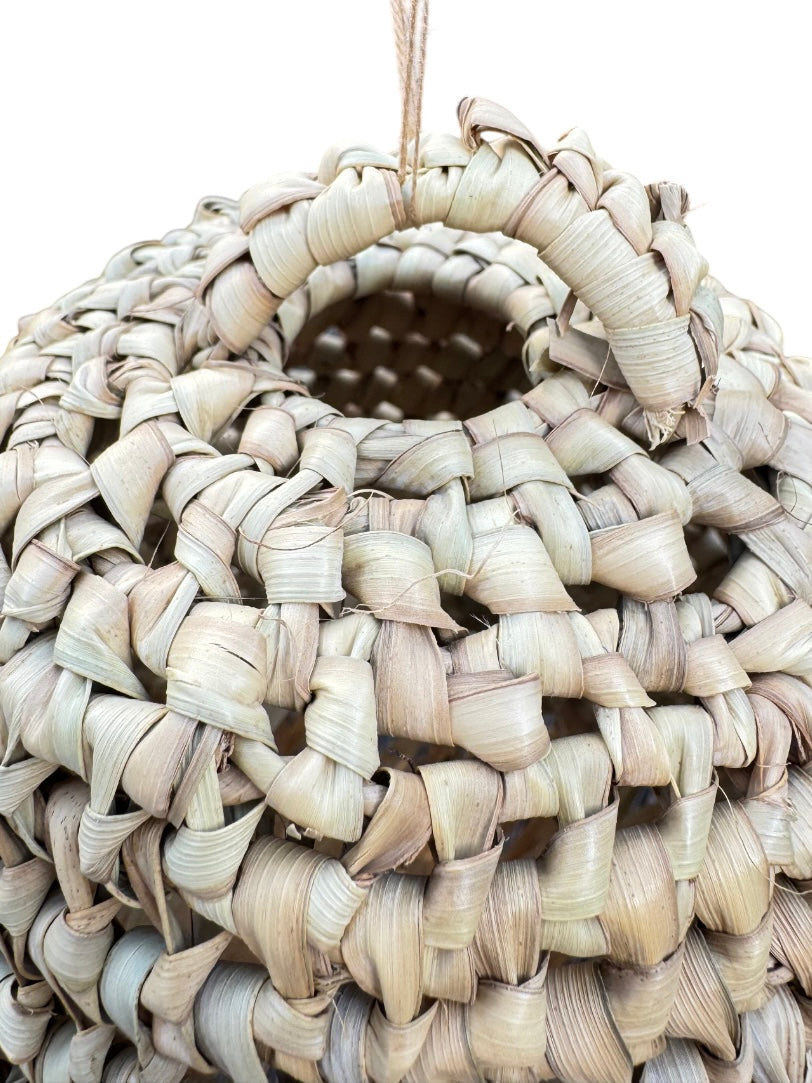 Lampe aus Palmfaser und Raffia - Raffia Wave