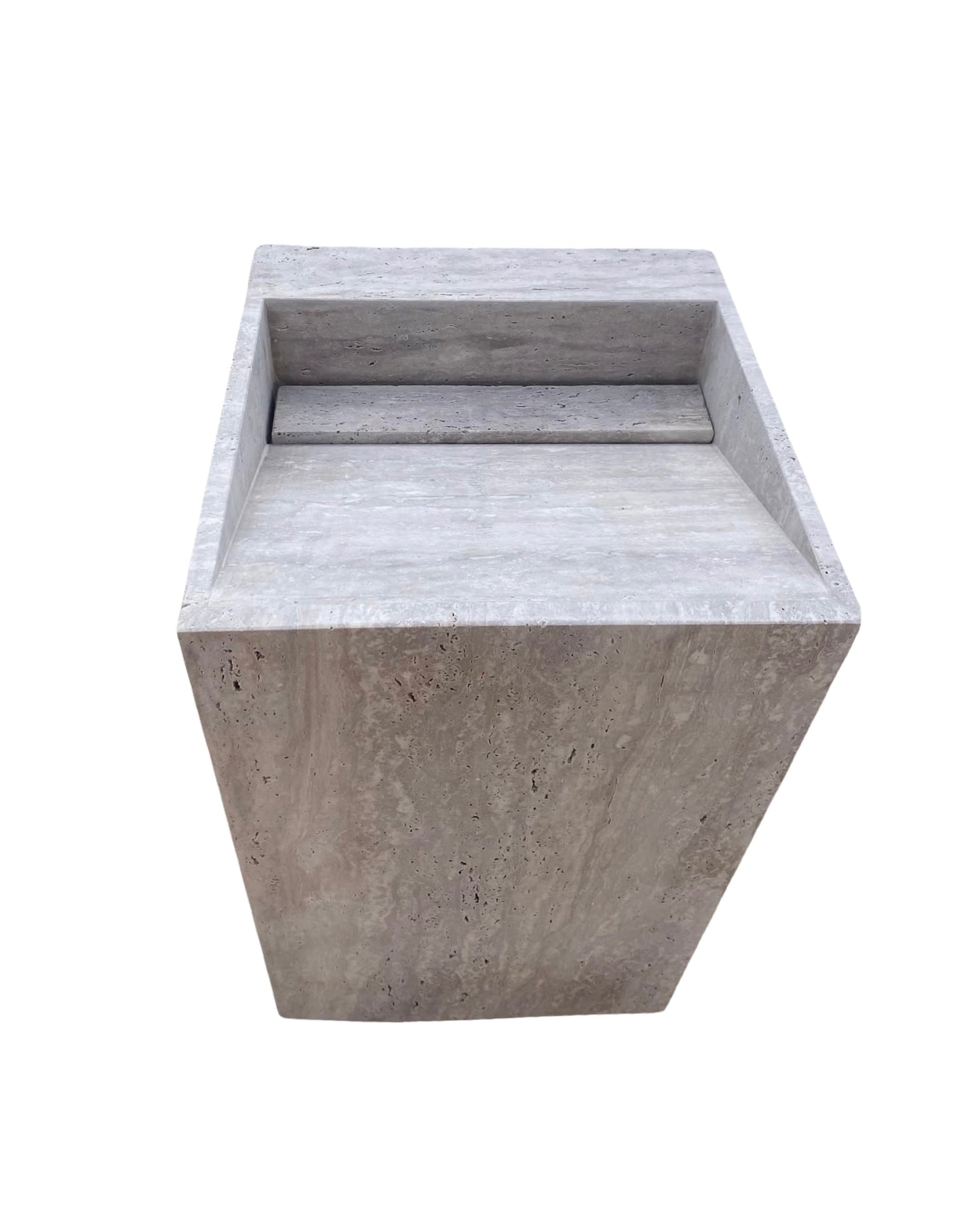 Freistehendes Waschbecken aus Travertin - Azru