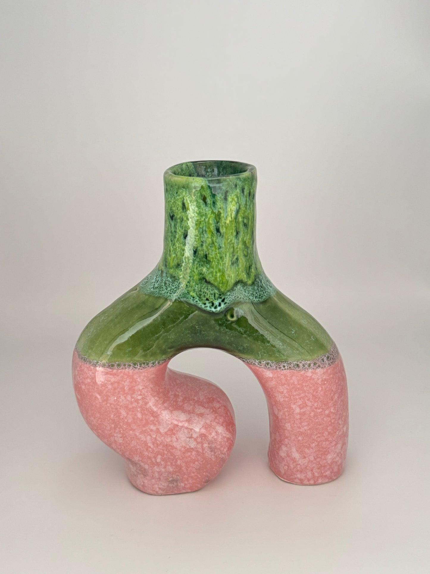 Handgefertigte Keramikvase (Y-Form)