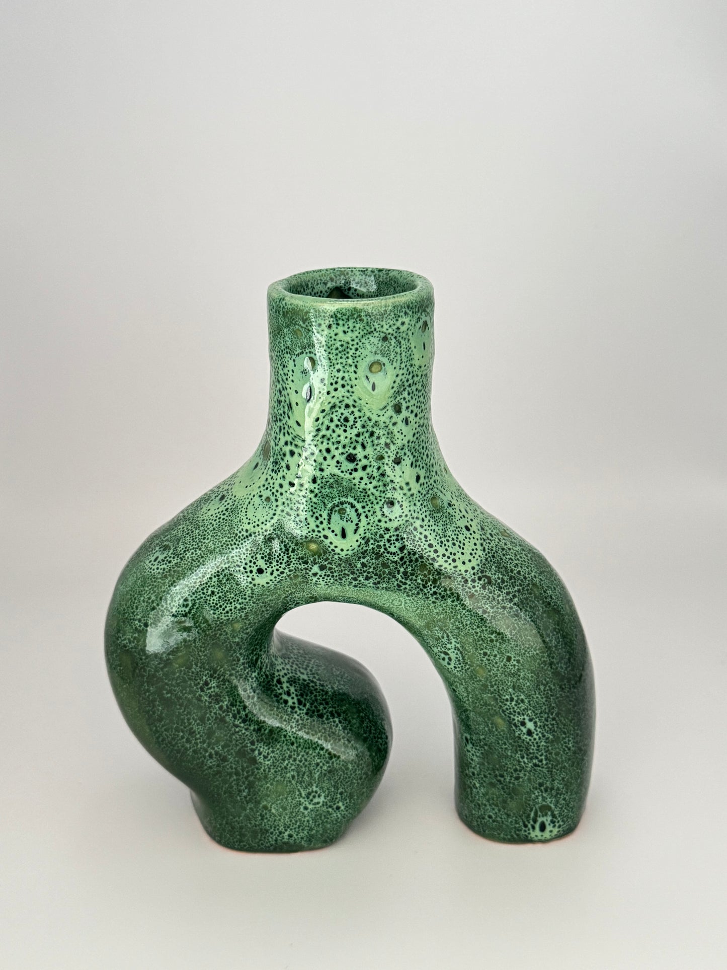 Handgefertigte Keramikvase (Y-Form)