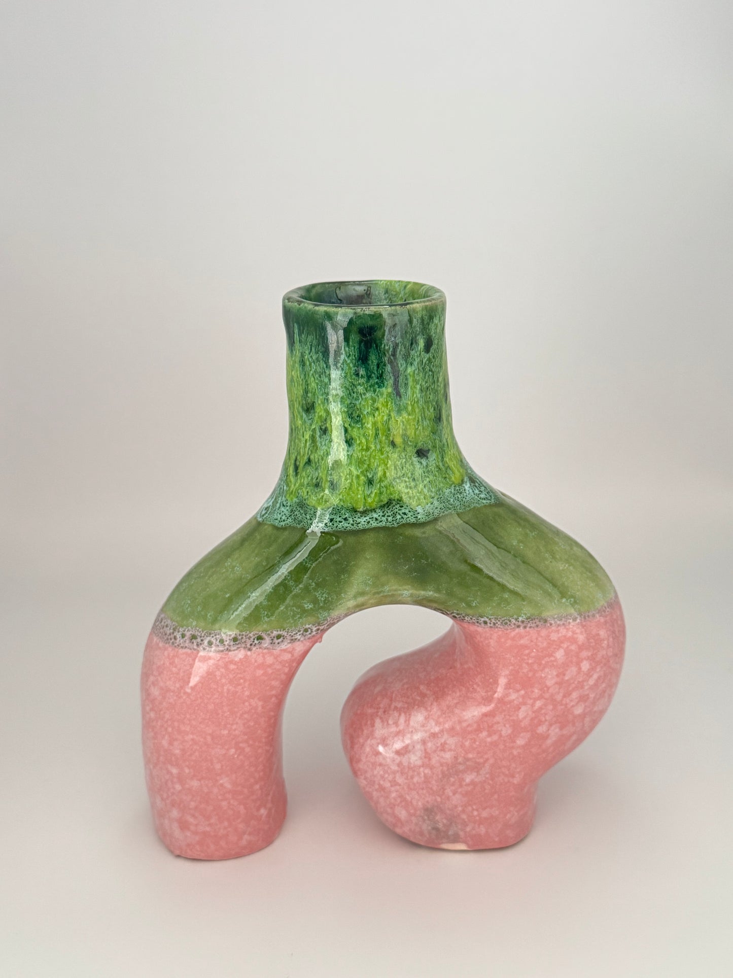 Handgefertigte Keramikvase (Y-Form)