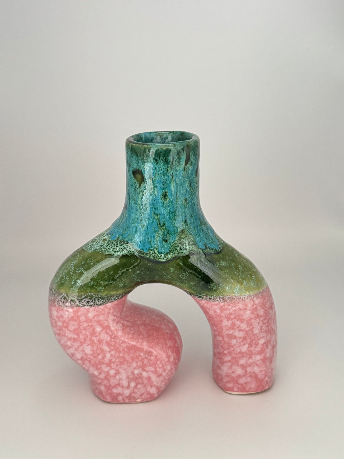 Handgefertigte Keramikvase (Y-Form)