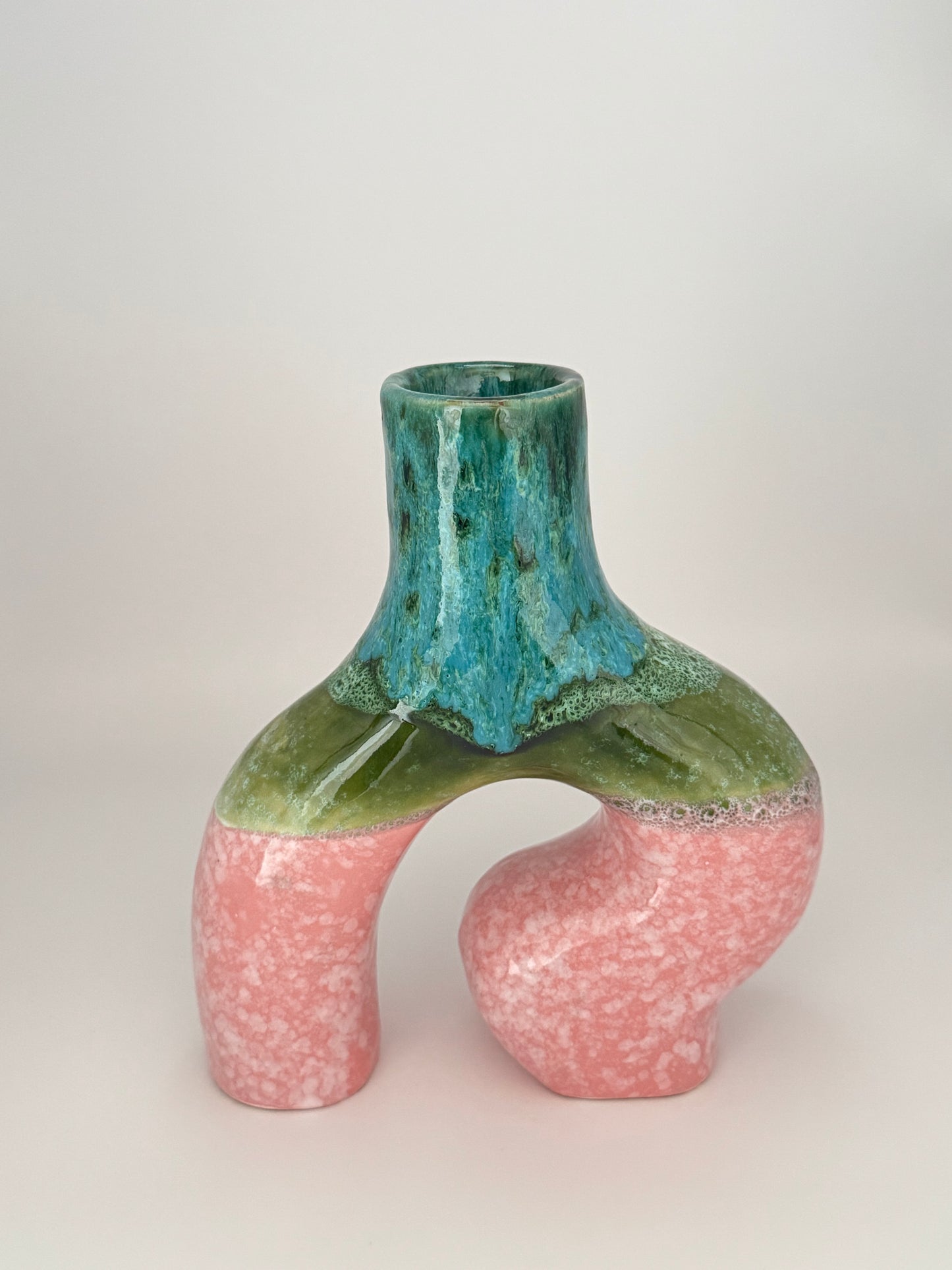 Handgefertigte Keramikvase (Y-Form)