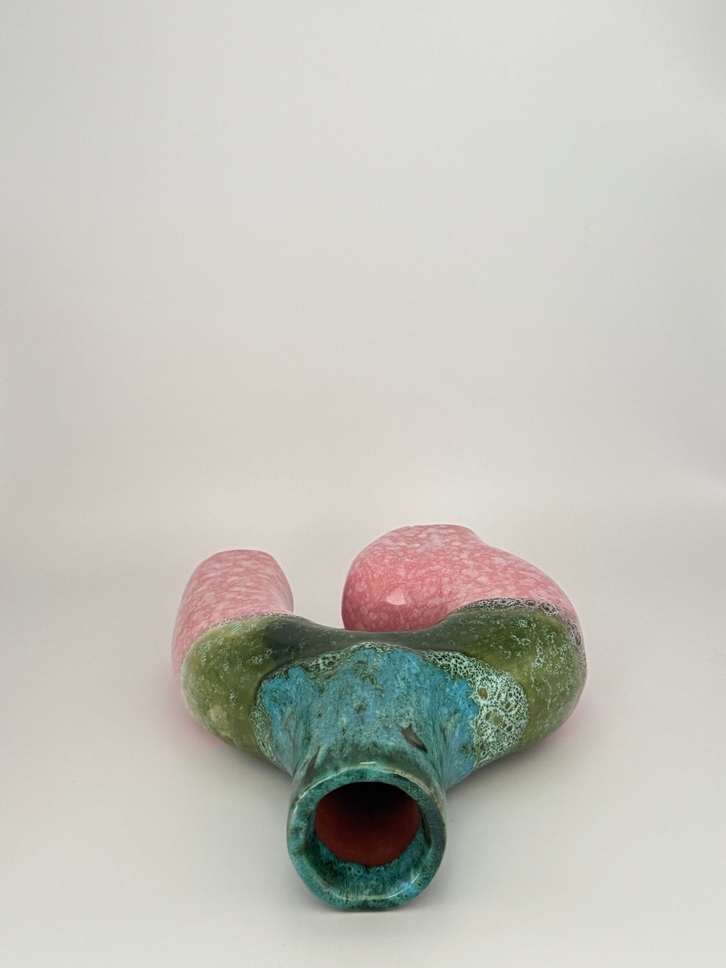 Handgefertigte Keramikvase (Y-Form)