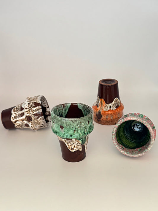 Handgefertigte Keramikbecher