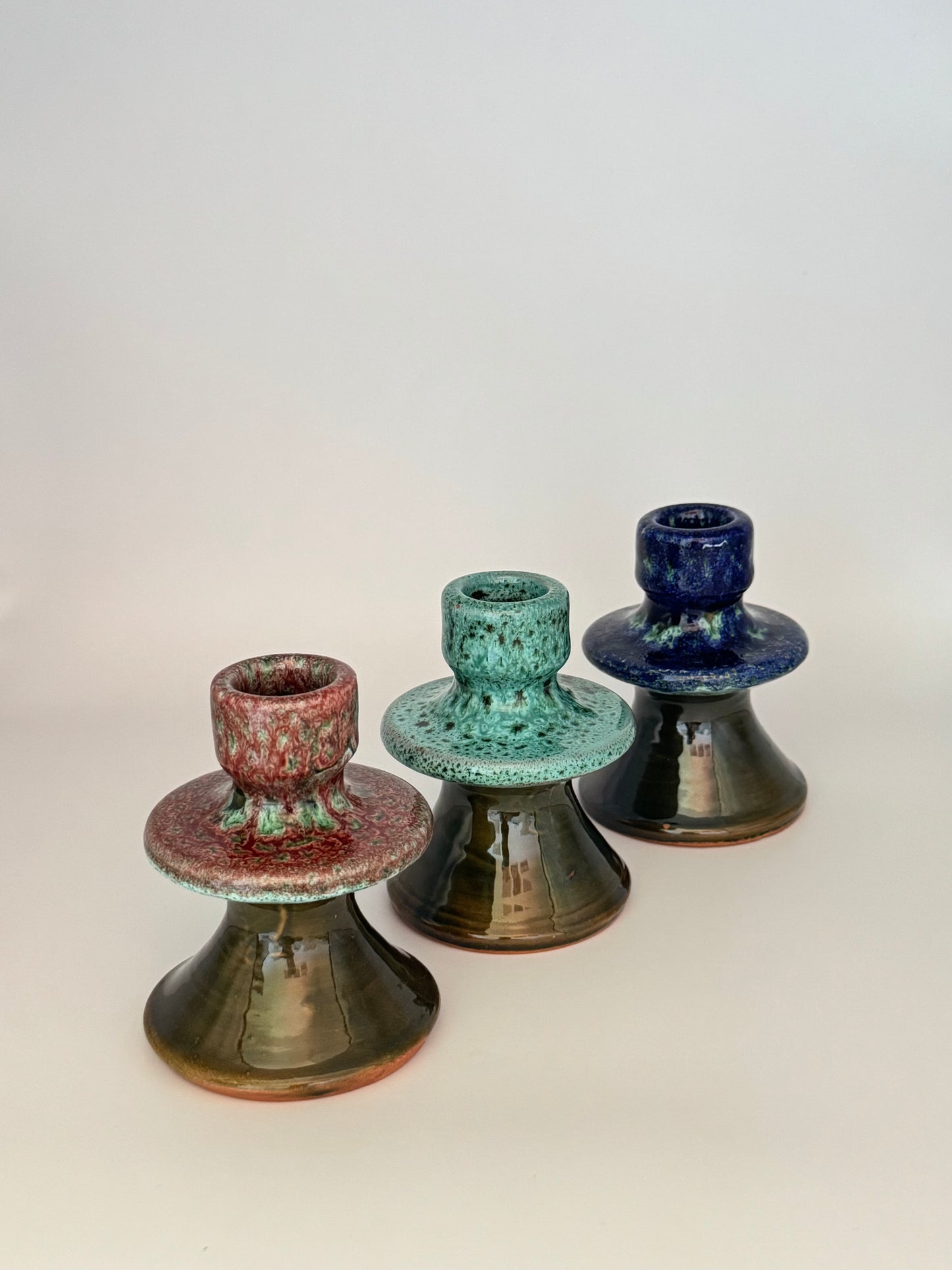 Handgefertigte Keramik-Kerzenhalter (klein)