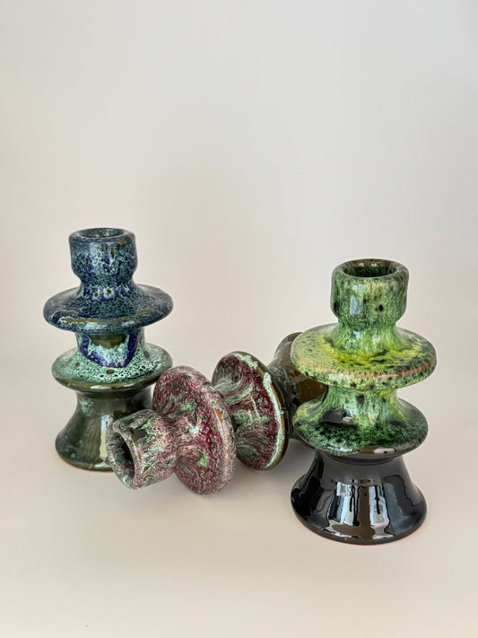 Handgefertigte Keramik-Kerzenhalter (mittel)