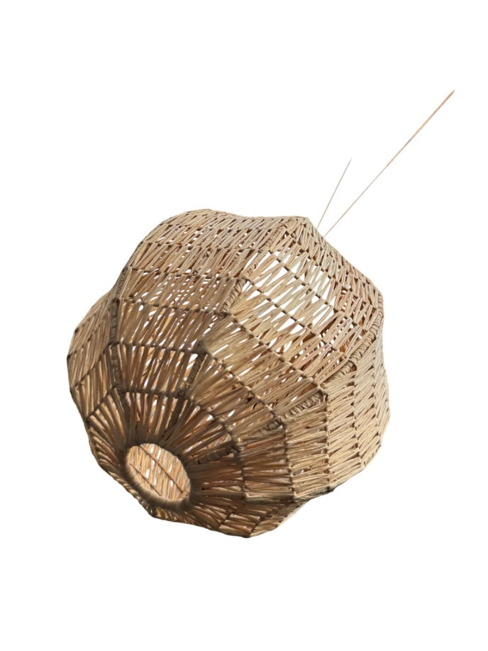Runde Lampe aus Raffia  - Palm Sphere
