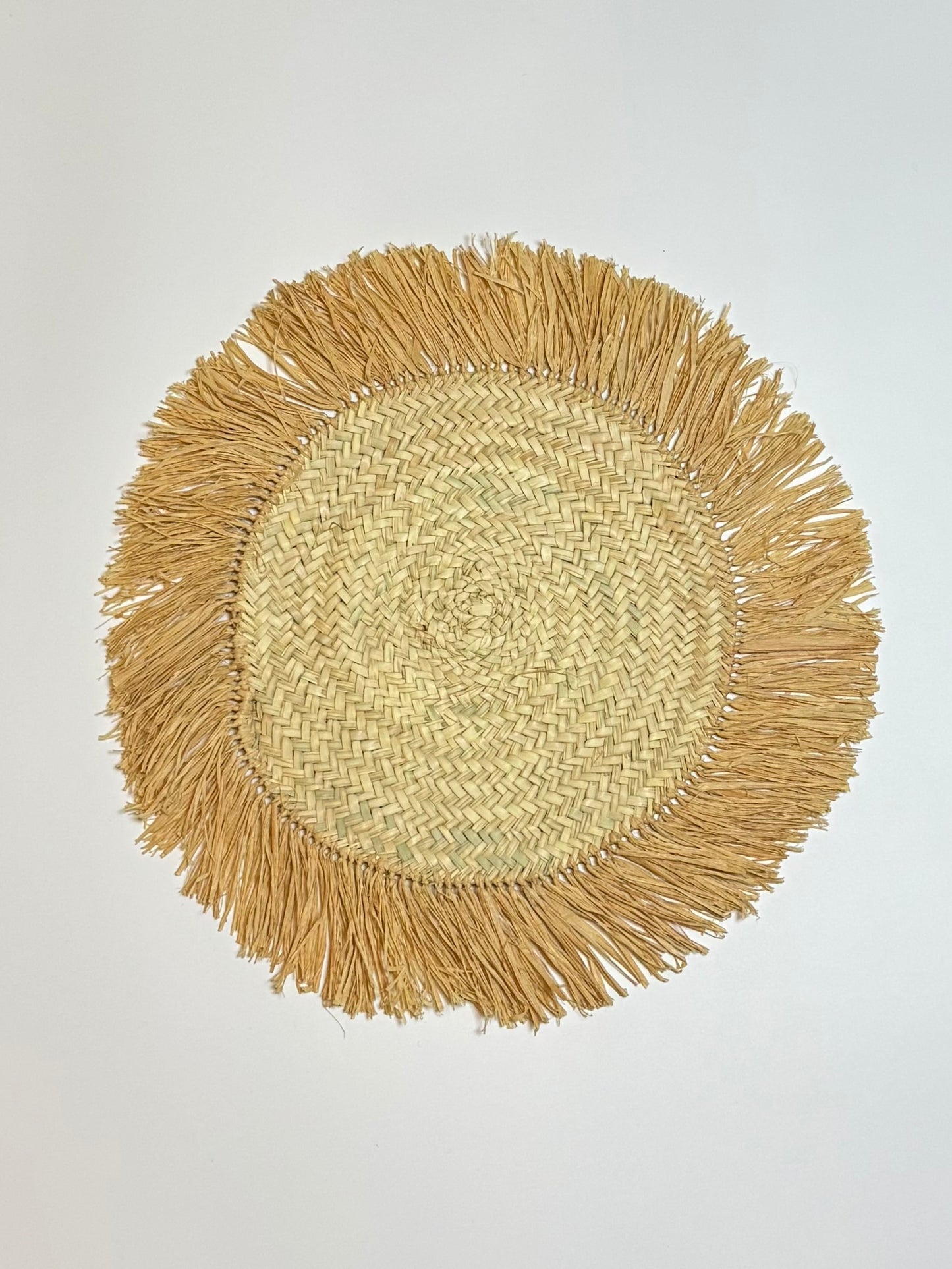 Rundes Tischset aus Raffia & Palmfaser - Tamazgha