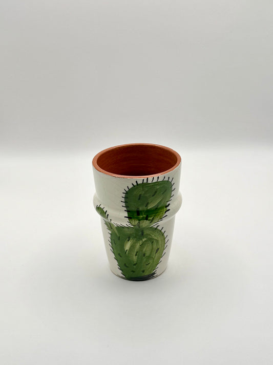 Handgefertigter Keramikbecher - Cactus