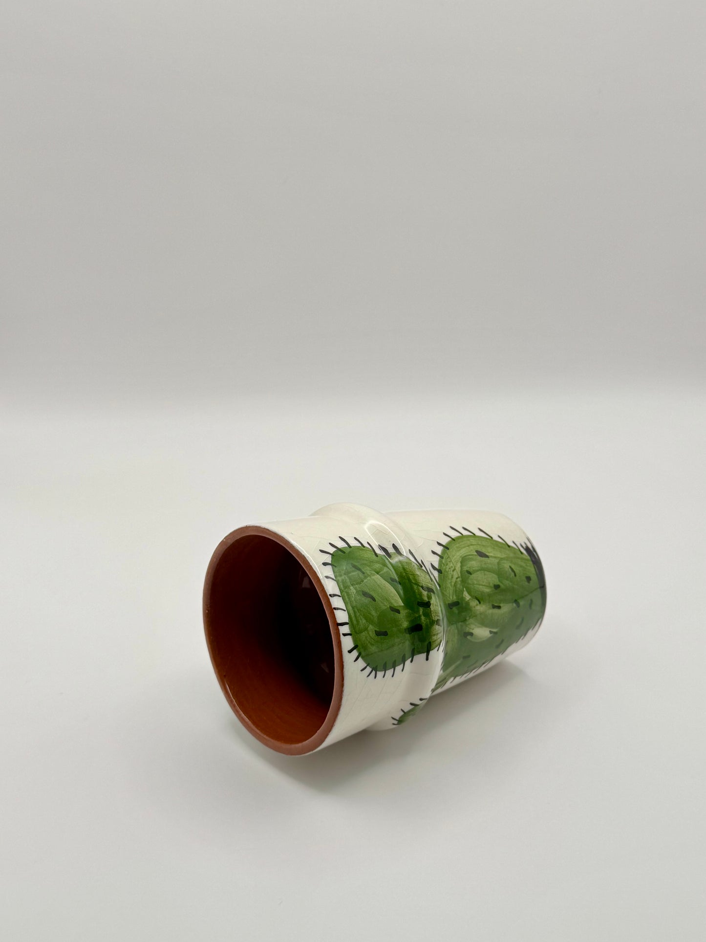 Handgefertigter Keramikbecher - Cactus