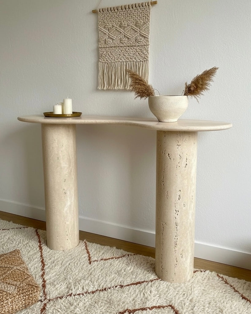 Monumentale Konsole aus Travertin - Adrar