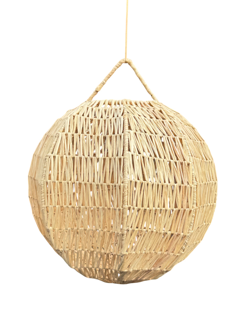 Runde Lampe aus Raffia  - Palm Sphere