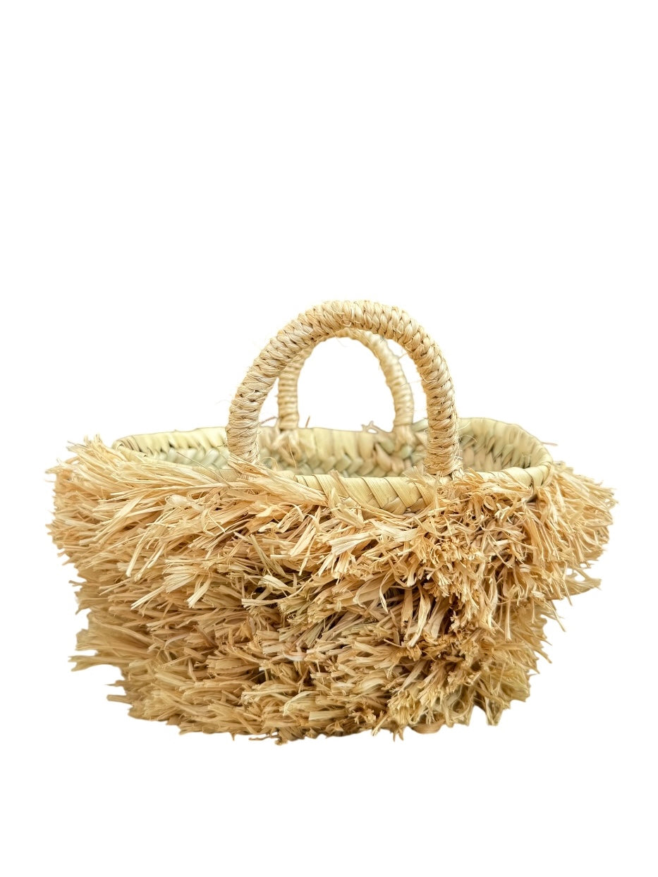 Runder Korb mit Griffen - Sunset Palms