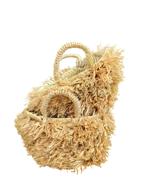 Runder Korb mit Griffen - Sunset Palms