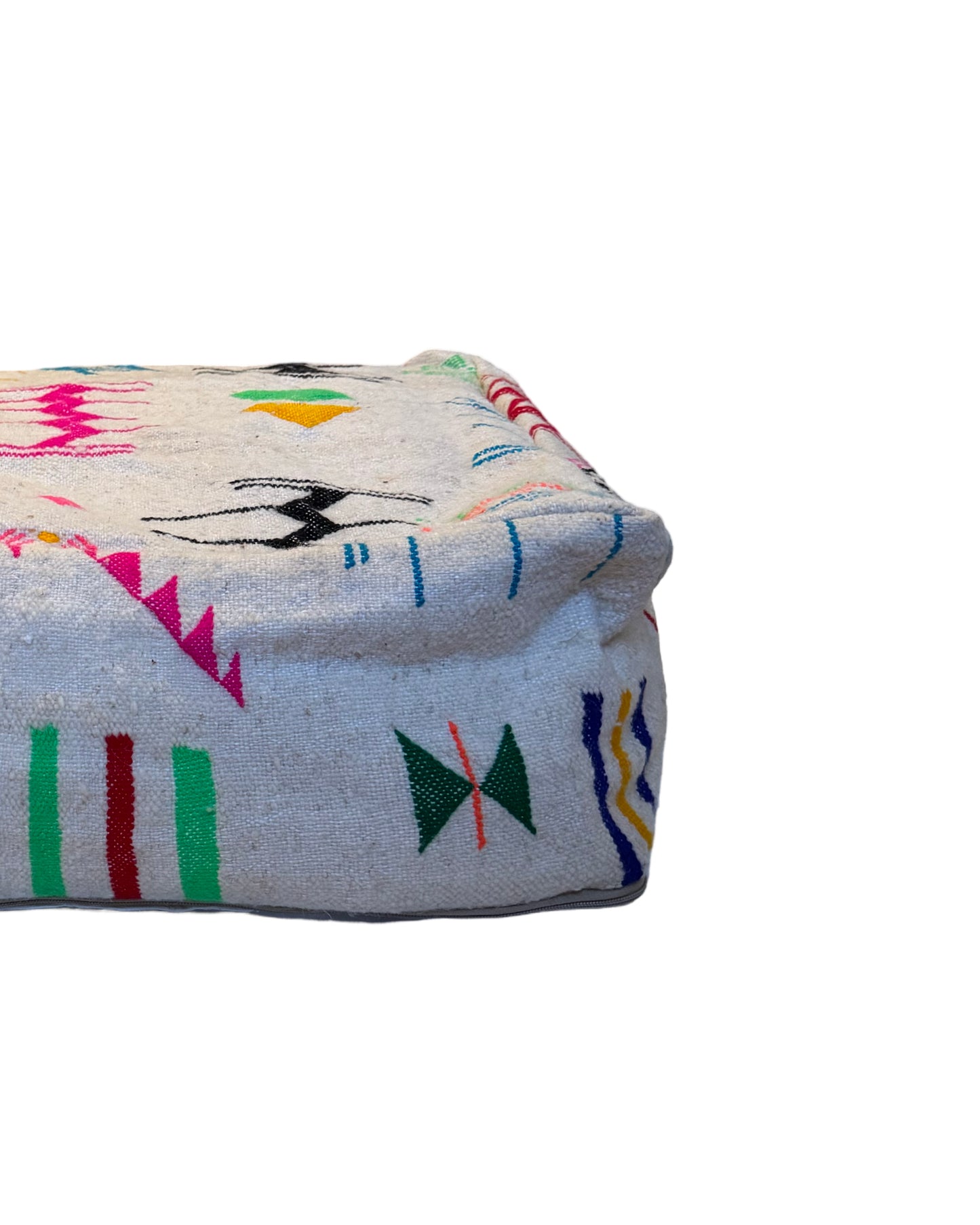 Sitzpouf aus reiner Schafwolle - Oued Zem