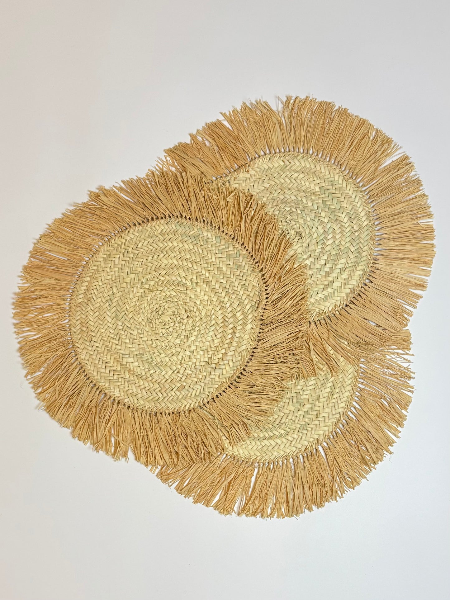 Rundes Tischset aus Raffia & Palmfaser - Tamazgha