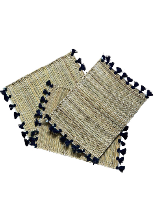 Tischsets aus Stroh und Baumwolle – Tamazight