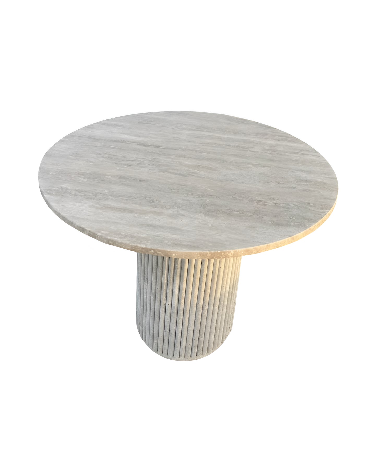 Runder Esstisch aus Travertin - Skoura