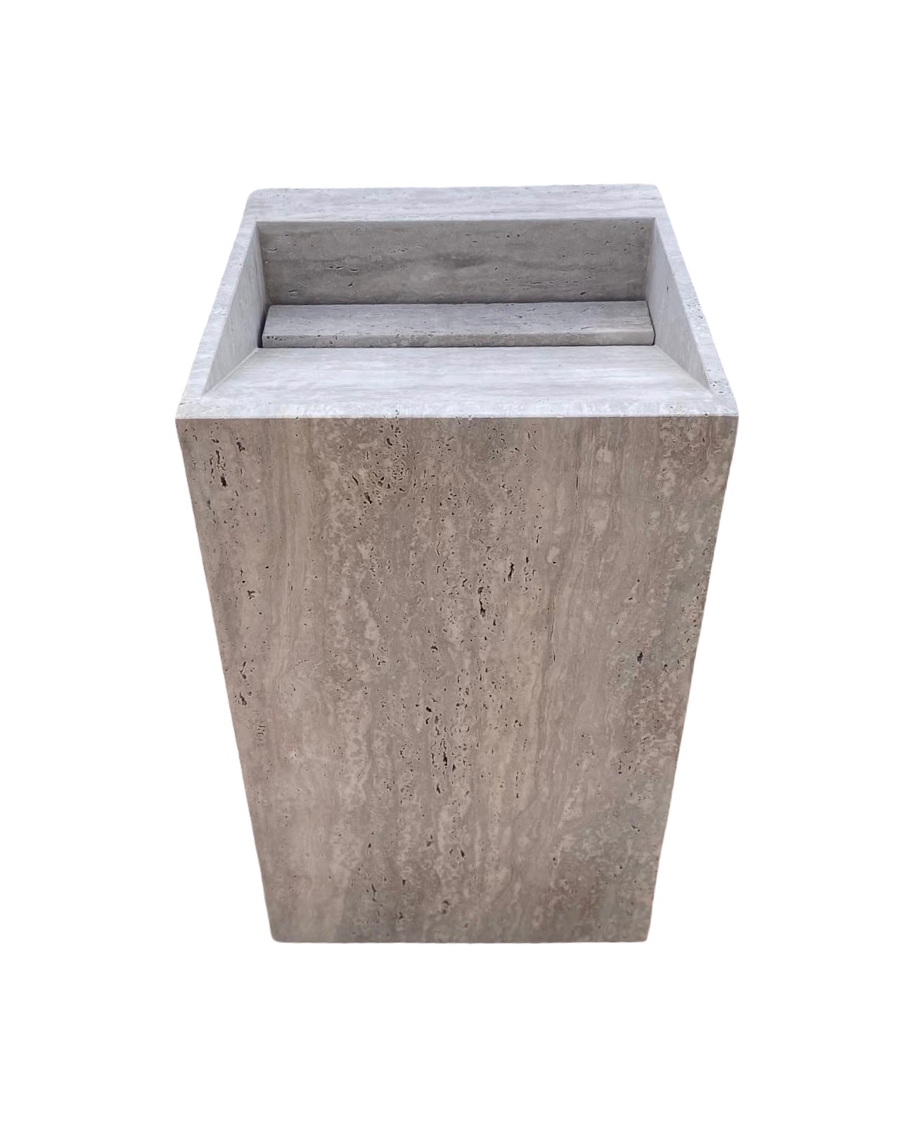 Freistehendes Waschbecken aus Travertin - Azru